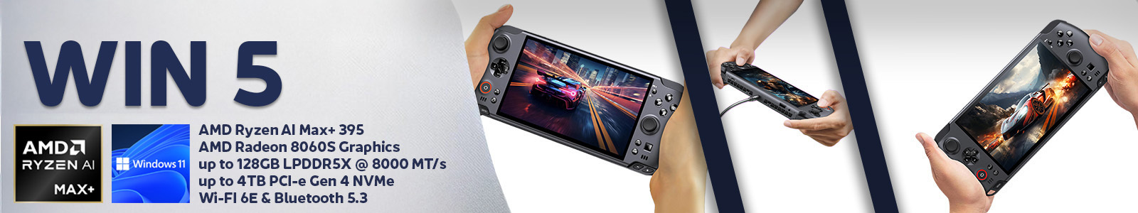 WIN5 BANNER 1600x300 NEW @ GPD | PC Gaming Handhelds & Mini Laptops