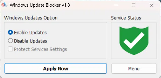 Windows Update Blocker Aktivierte Updates