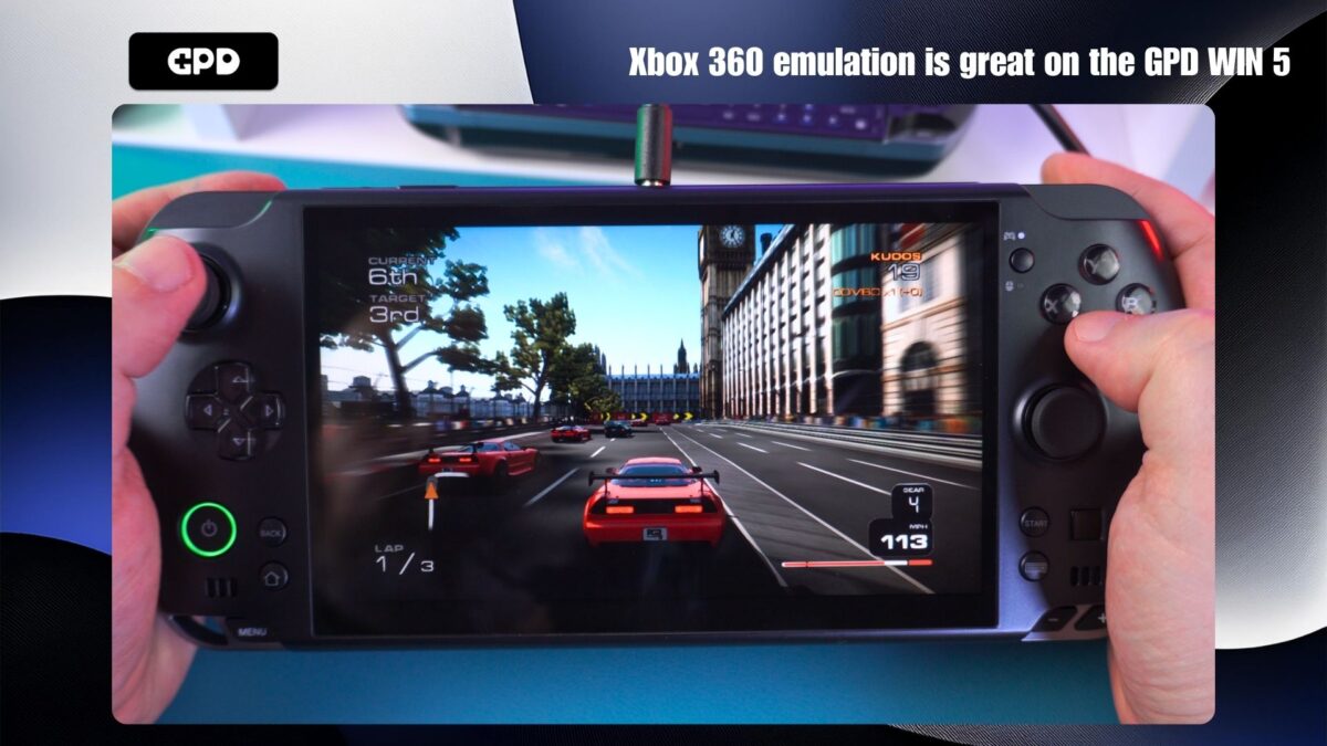 Xbox 360 emulation is great on the GPD WIN 5