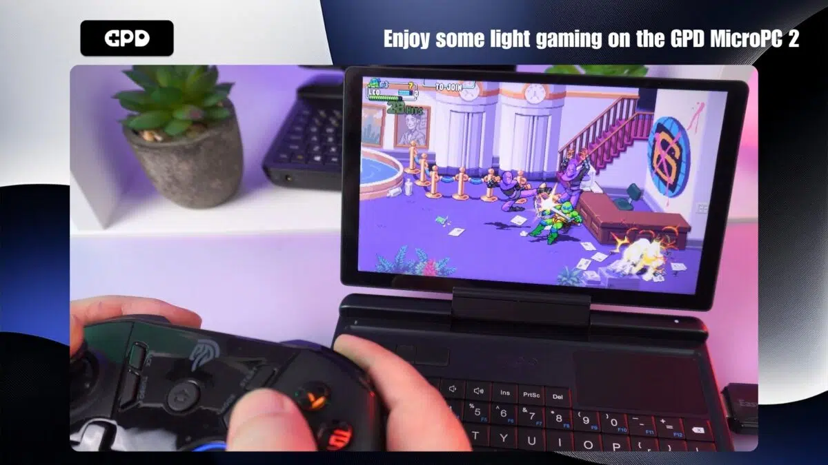 You can enjoy some light gaming on the GPD MicroPC 2