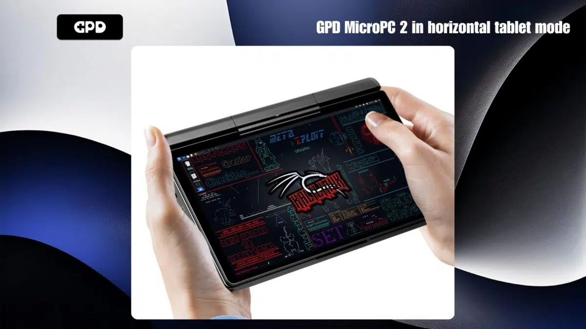GPD MicroPC 2 im horizontalen Tablettenmodus