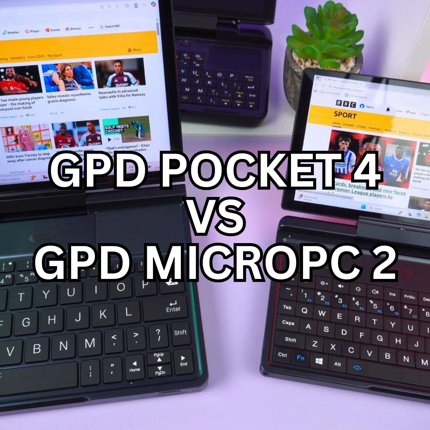 GPD Pocket 4 gegenüber GPD MicroPC 2