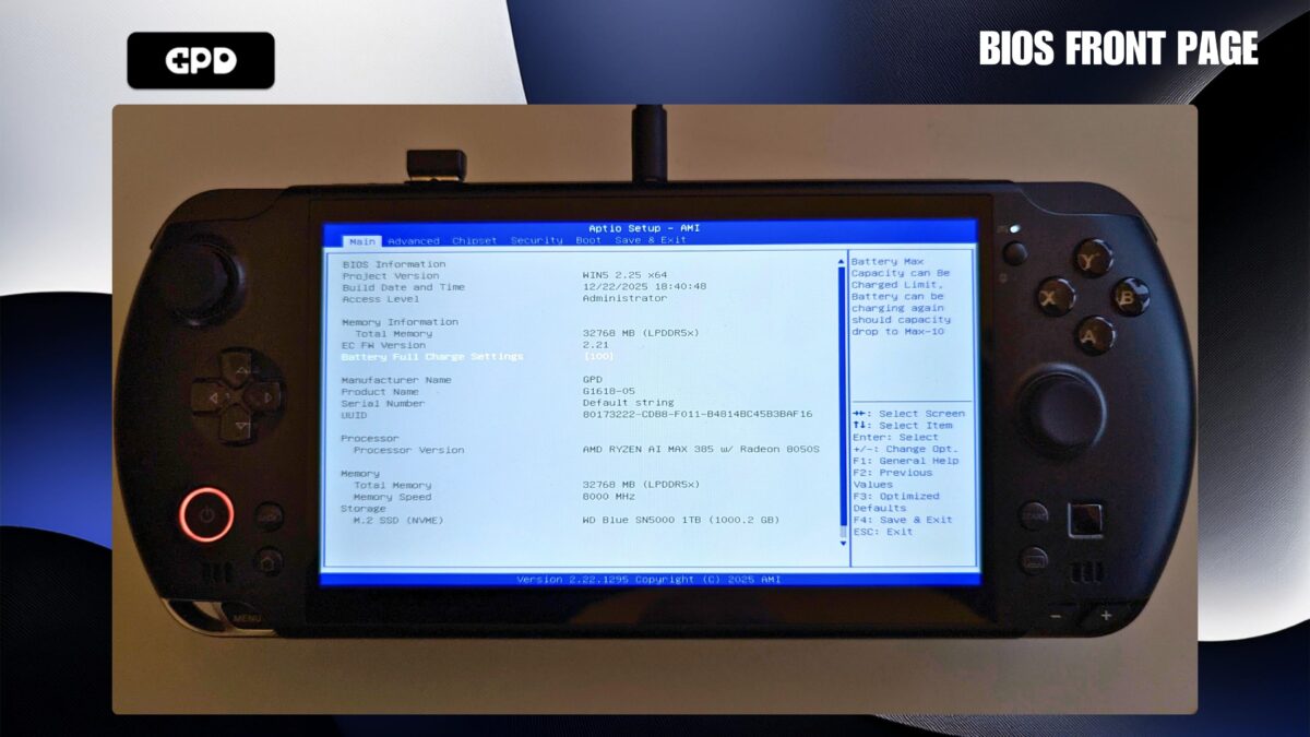 GPD WIN 5 BIOS 2.25 - GPD | PC Gaming Handhelds & Mini Laptops GPD WIN 5 BIOS 2.25