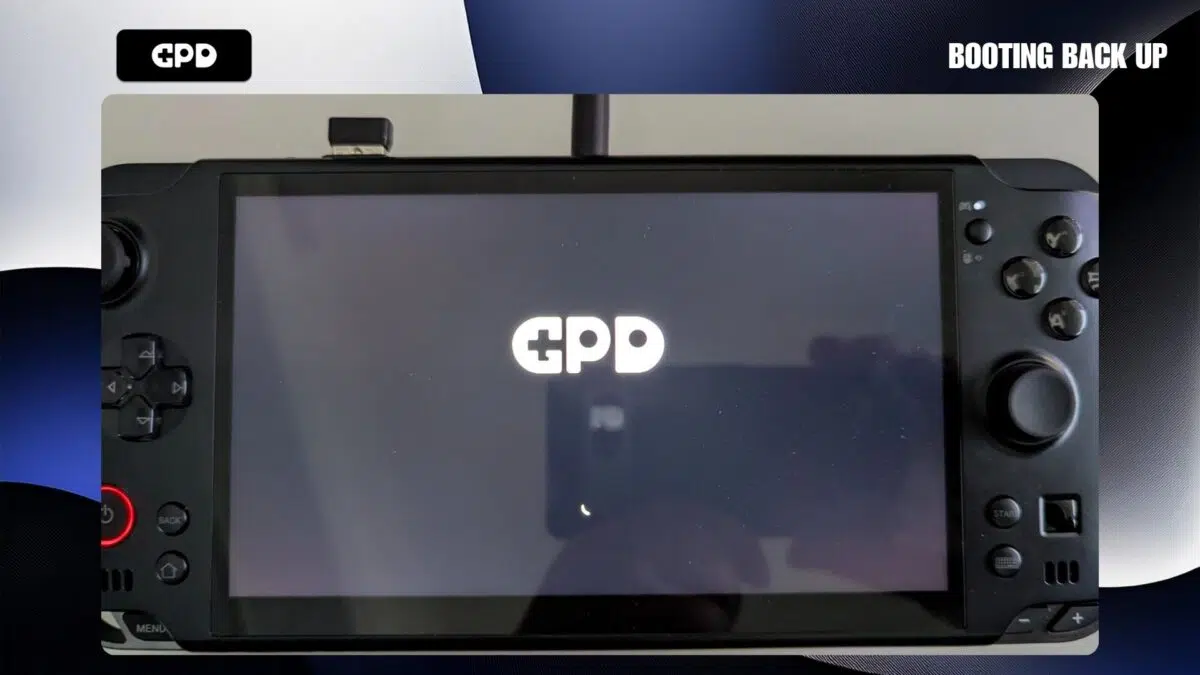 GPD WIN 5 BIOS frissítés - Harmadik fázisban történő indulás