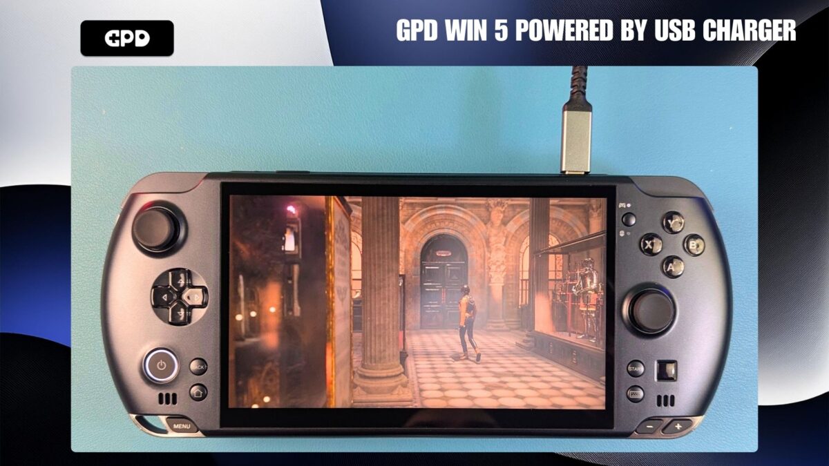 GPD WIN 5 powered by USB charger - GPD | PC Gaming Handhelds & Mini Laptops GPD WIN 5 USB įkroviklio naudojimas