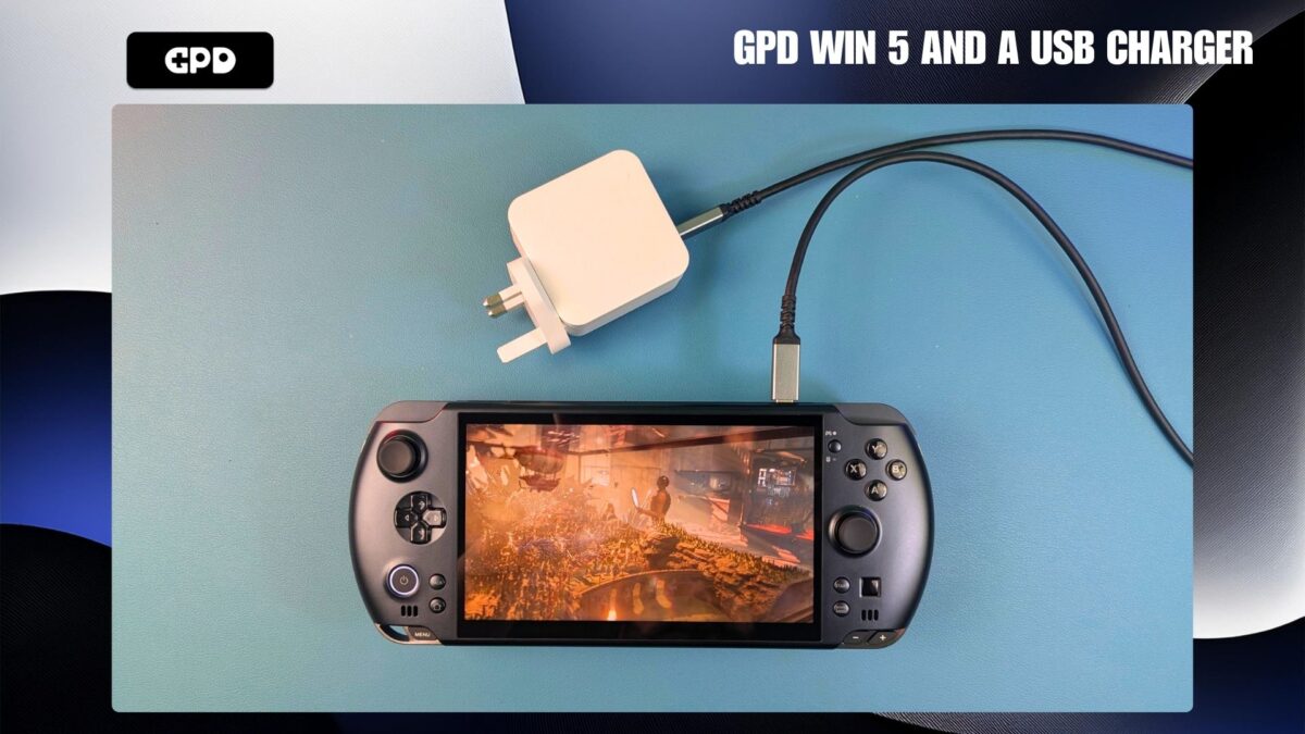 GPD WIN 5 with USB charger - GPD | PC Gaming Handhelds & Mini Laptops GPD WIN 5 su USB įkrovikliu