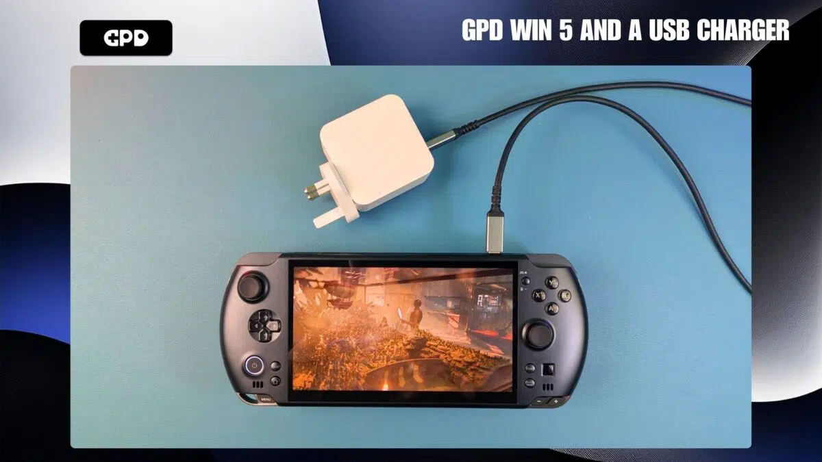 GPD WIN 5 with USB charger