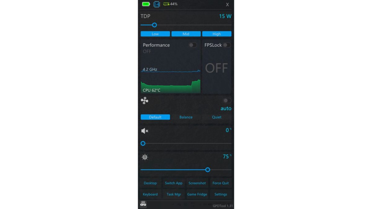 GPD Tool - Overlay Menu