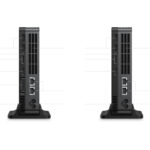 Rear view of GPD Box Mini PC showing Dual 2.5G LAN ports, HDMI 2.1, DisplayPort 2.1, and the exclusive MCIO expansion interface.