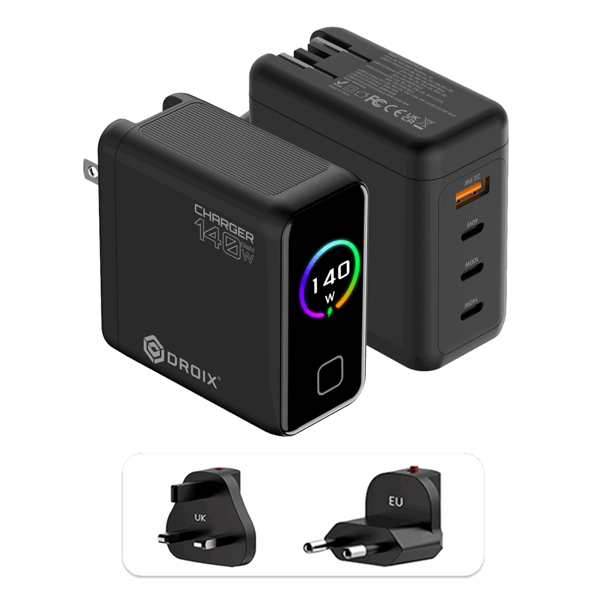 DROIX 140W USB-C Wall Charger