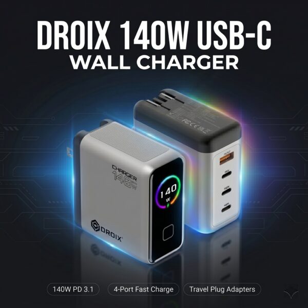 Pre-order GPDSTORE DROIX 140W USB-C Wall Charger