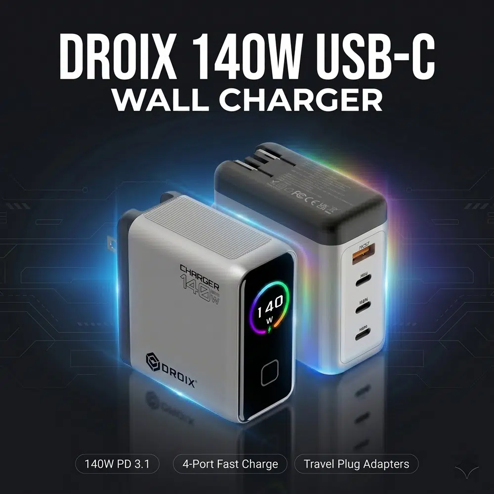 Προπαραγγελία GPDSTORE DROIX 140W USB-C φορτιστής τοίχου