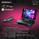 GPD WIN Max 3 handheld gaming PC promotional infographic — infographic 01