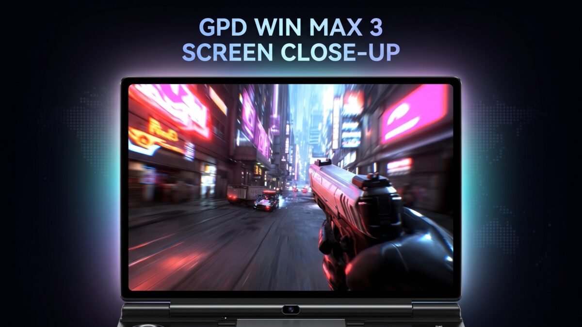 GPD WIN MAX 3 screen close up
