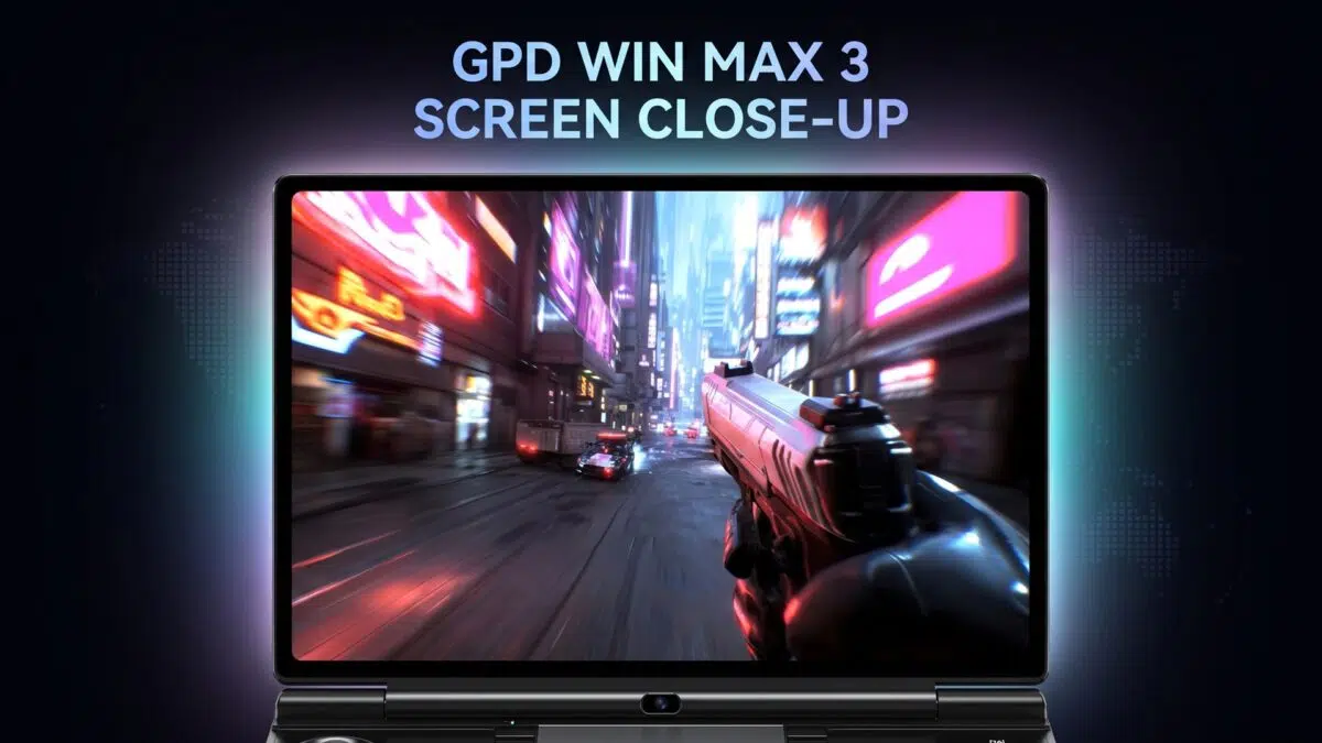 GPD WIN MAX 3 screen close up