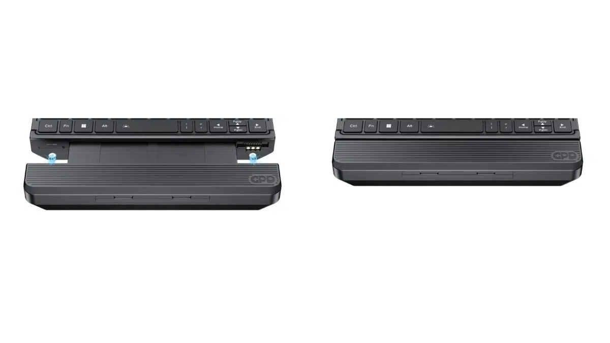 The GPD WIN MAX 3 battery slots into place