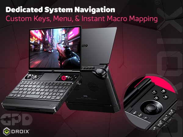 GPD WIN Max 3 dedicated system navigation controls