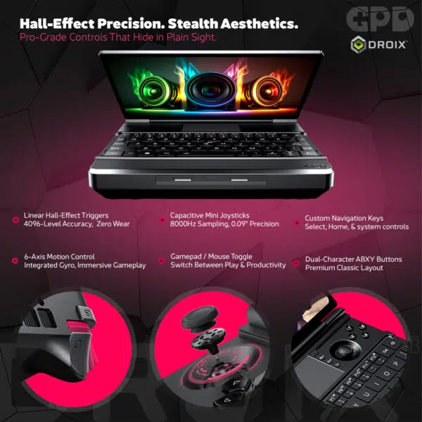 GPD WIN Max 3 handheld gaming PC promotional infographic — infographic 07