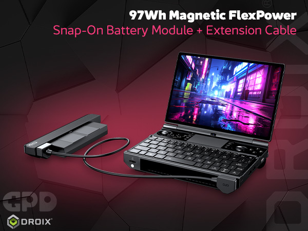 GPD WIN Max 3 97Wh magnetic FlexPower battery