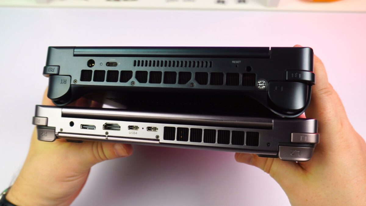GPD WIN MAX 2 and GPD WIN MAX 3 back views