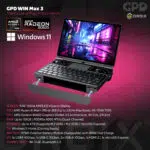 GPD WIN Max 3 9.06-inch 165Hz AMOLED display with stylus support